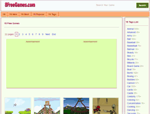 Tablet Screenshot of 8freegames.com
